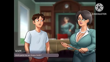Tradu__o Em Portugu_s - Conversa Com Diretora Smith Sobre As Notas De Kxm (personagem Principal) No Escrit_rio - Summertime Saga (v21.0.0)