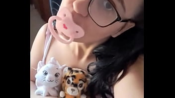 I got my paci and stuffies ???️??????