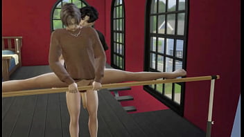 Sims 4 Couple Having Fun In Their Playroom