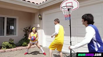 Momswop - Moms Training With Their School Basketball Stepsons