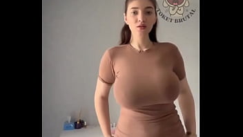 Viktoriana Bouncing Her Big Natural Tits
