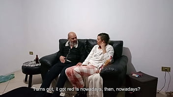 Stepfather Comes Home And Finds His Stepdaughter On The Couch And She Seduces Him Until They Have Sex.