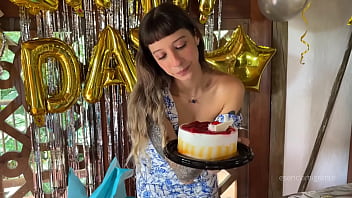 The Best Birthday Surprise A Real Cock Giving Me Until My Ass Is Filled With Milk - Spoiler