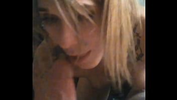 Sexy Tatted Teen Sucking Dick