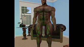 Huge Handsome Hunk Patrick Omameh Jerks For His Fans