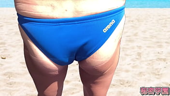 Do You Like Cocks And Buttocks Sticking Out Of Your Swimsuit? ? Masturbation, Handjob, Ejaculation, Secret School
