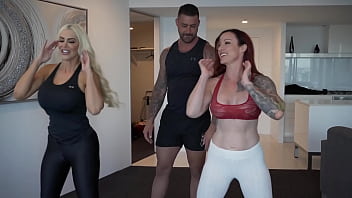 Milf Best Friend' Invite Personal Trainer To Their House For A Private Workout Session