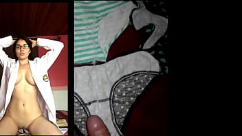 Hot Amteurs Used Thong Filled With Sperm!