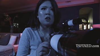 Tiny Asian Meets An Alien Who Looks Like A Hot Trans Girl | Tsfixed