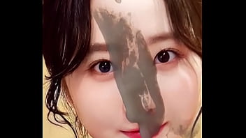 オナホ同然の顔マンコ望結たんに大量顔射　本田望結　ぶっかけ