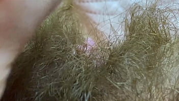 Extreme Hairy Milf Closeup Big Clit Rubbing Orgasm