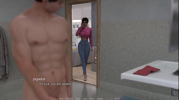 Blowjob Hidden Behind The Wall. Perfect Tits