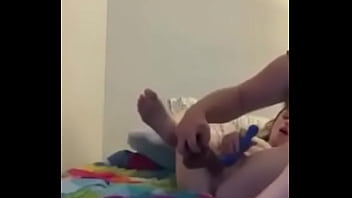 White Boy Makes His Girl Cum With A Bbc Dildo
