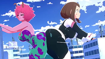 Mina And Ochaco Trap A Criminal