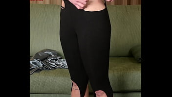 Photoshoot With Hazel Ash Modeling A Shiney Button Down With Yoga Pants / Leggings - sexy, babe, skinny, tattoo, amateur, booty, POV, cowgirl, cute, dress, beauty, filming, girl-next-do - Video 243520