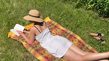 Wife In Dress Fucks Husbands Friend And Gets Public Creampie In Public Field