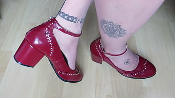 Bordeau Ankle Straps Pumps And Nylons - Shoeplay By Isabelle-sandrine