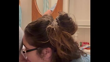 Swallowing Jacks Cum In The Bathroom