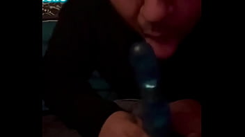 First Time Trying To Suck Dick With Dildo