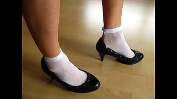 White Fishnet Socks And Black Pumps, Shoeplay By Isabelle-sandrine