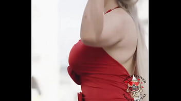 Neringa Kriziute, Busty Girl Walking Teasing