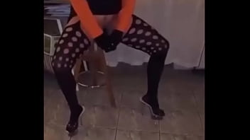 The Hungarian Woman From Budapest Fucks Her Pussy With A Pink And Big Black Dildo