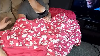 Neighbor Stroking Husband While Wife Is Away