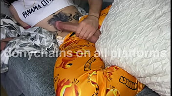 Naughty Babysitter Does Pillow Humping And Cum Very Loud While They Are Out