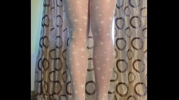 Masturbating In White Pantyhose For Teen Is So Good !