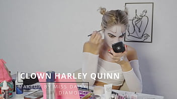 Harley Quinn Makeup Tutorial By Miss Daisy Diamond For Halloween - blonde, solo, female, new, cosplay, costumes, solo-girl, pretty-face, only-women - Video 242773