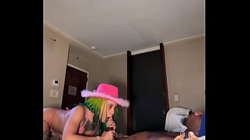 Petite Ebony Slut Got Her Throat _ Pussy Stretched _ A Big Creampie From Bbc