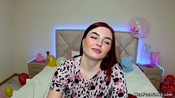 Cute Redhead Babe Chats On Webcam Live Solo Show