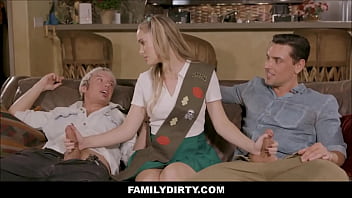 Familydirty - Skinny Small Tits Blonde Teen Stepdaughter Threesome With Stepdad And Stepbrother - Athena Fleurs, Ryan Driller, Johnny Palms