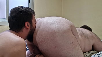 Eating A Hairy Bear' Fat Ass