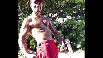 Lifeguard Pornstar - pornstar, tan, muscles, flexing, tatoos, abs, lifeguard, beach-body - Video 226633