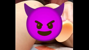 A New Toy From A Dragon Dildo Fan. Test Drive Of Miranielt With A Huge Dildo In Her Pussy