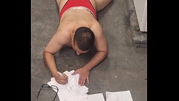 Laundryroom Until I Cum While Drawing Gay Art Porn