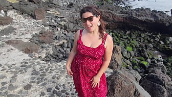 Free. Sex Education From My Seductive Stepmom On A Public Beach