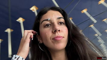 Crazy Cumwalk In Big Airport Full Of People Risky Public Blowjob