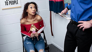 Ebony Shoplifter Caught Stealing Doll And Fucked In Ass - Pervcop