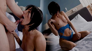 Cheating On My Girlfriend With Hot Lesbian In The Hotel