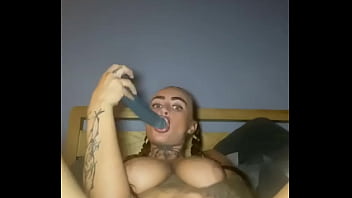 Slutty Teen Goth Likes To Finger Herself Hard Until She Cums