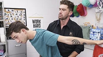 Gay Guard Following The Standard Procedure To Search The Shoplifting Suspects - Menperps