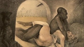 Vintage Erotic Drawings - interracial, cartoon, retro, animation, vintage, art, drawing, illustration - Video 223443