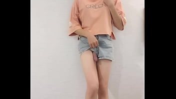 【shamale】sissy Solo Masturbation With Hot Panties