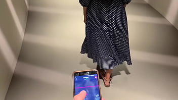 Risky Lovense Orgasm Control At The Bar