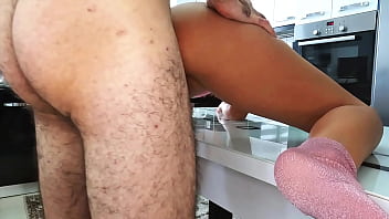 He Couldn`t Resist Watching Me Cooking And Got Horny