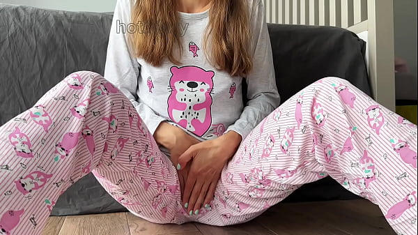 Skinny Babe In Pajama Masturbate Small Tits Fingering Pussy Closeup And Squirt Orgasm