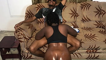 Modupe Has Always Wanted To Fuck His Step Brother Monster Cock And The Opportunity Came And She Grabbed It With Both Hands And Leg