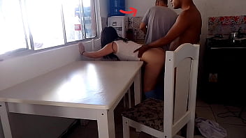 Casada Safada Fode Com Negro Dotado Enquanto O Corno Lava A Louça